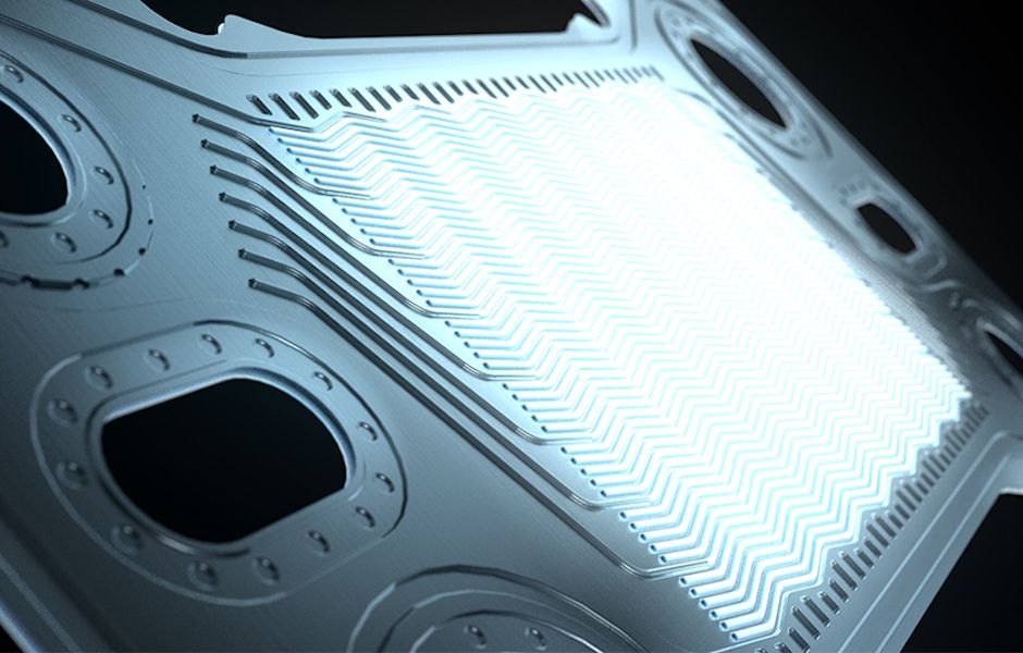 Synchrotron x-ray CT results helped Feintool with development of manufacturing technology to ensure the highest precision of stamped metal bipolar plates for use in hydrogen fuel cells.